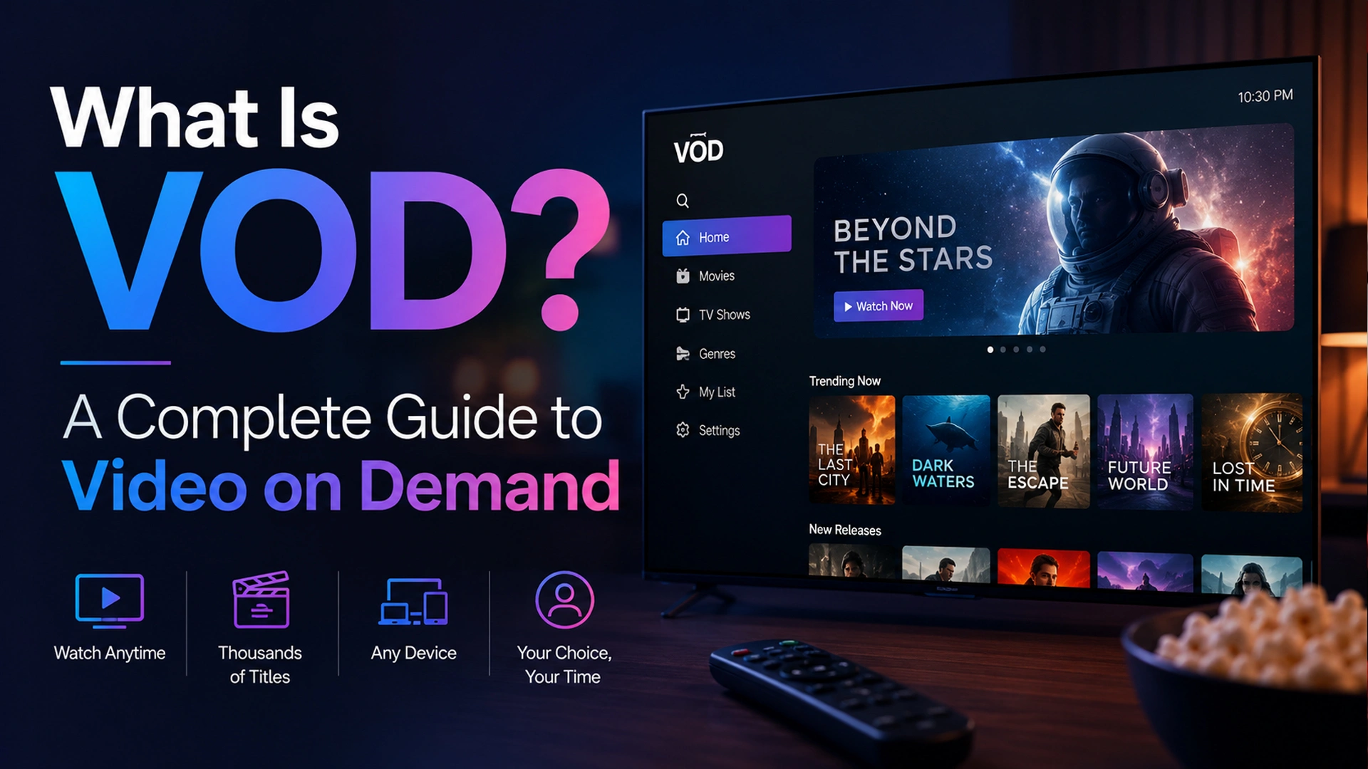 What is VOD - complete guide to Video on Demand streaming interface on smart TV