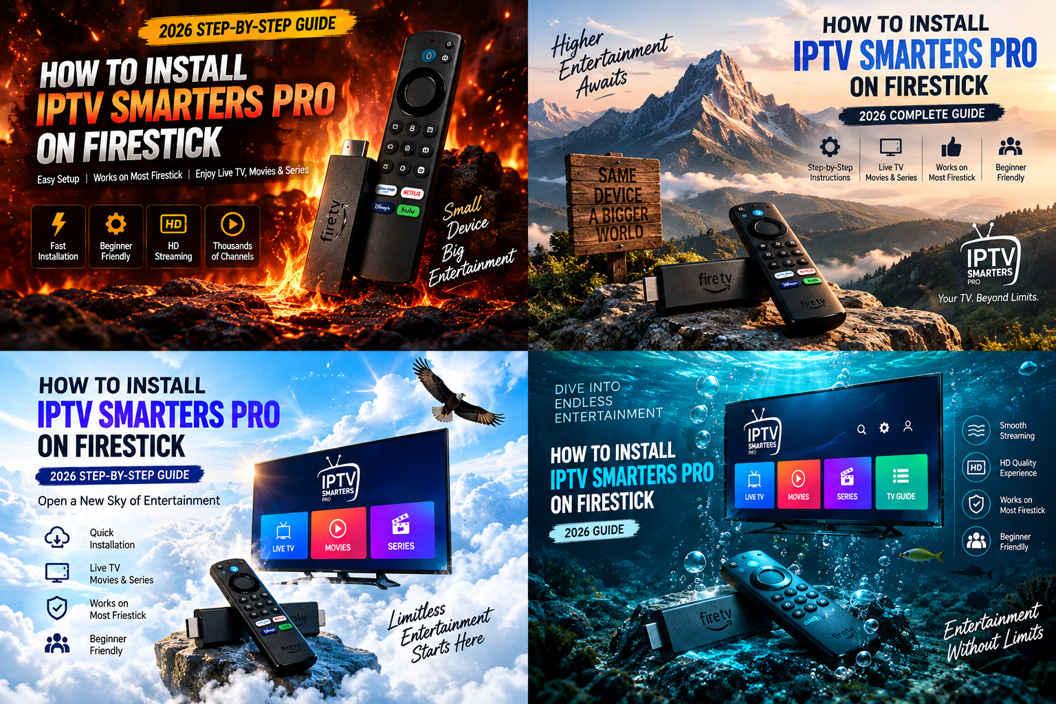 IPTV Smarters Pro on Firestick home screen