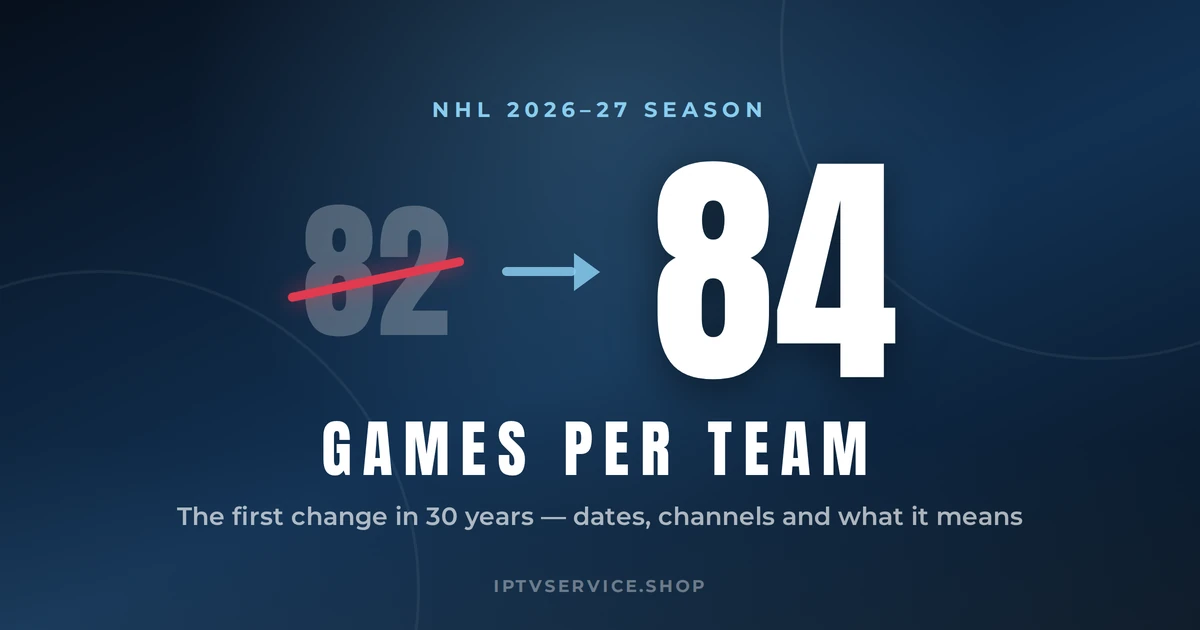 NHL games in a season 2026-27: the number rising from 82 to 84 per team